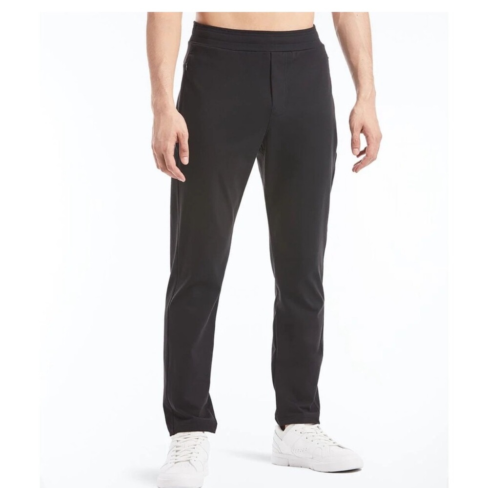 Public Rec All Day Every Day Pants Men's 38/30 Black Nylon Stretch Gamechanger